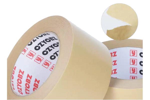 Kraft Paper Tape High Viscosity Water-Free Tearable Express Packaging Sealing Painting Mounting Paper Tape Whole Box Wholesale